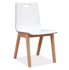 White Wood Shell Chair